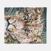 Jungle Cat - Cheetah Fleecedecke (Vorderseite (Horizontal))