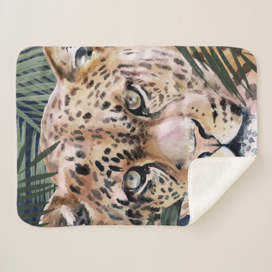 Jungle Cat - Cheetah Sherpadecke (Vorderseite (Horizontal))