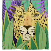 Jungle Cat Duschvorhang (Vorderseite)