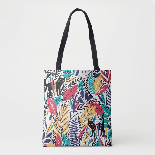 Jungle Cat Farbgestaltung Tasche (Vorderseite)