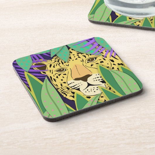 Jungle Cat Getränkeuntersetzer (Linke Seite)