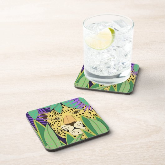 Jungle Cat Getränkeuntersetzer (Rechte Seite)
