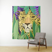 Jungle Cat Large Wandteppich (Beispiel)