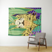 Jungle Cat Large Wandteppich (Beispiel (Horizontal))