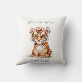 Jungle Cat Lion Tiger Inspiration Watcolor Kissen