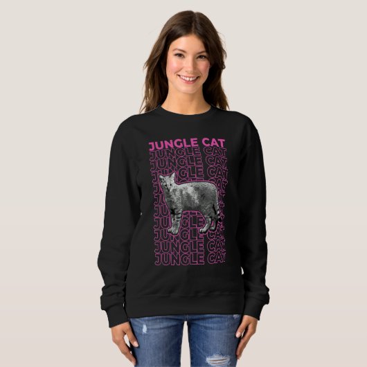 Jungle Cat Pastel Aesthetic Sweatshirt (Vorne ganz)