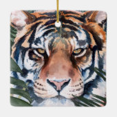 Jungle Cat - Tiger Keramikornament (Rückseite)