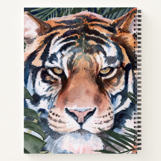 Jungle Cat - Tiger Notizblock (Rückseite)