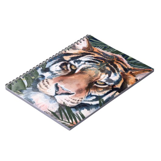 Jungle Cat - Tiger Notizblock (Linke Seite)