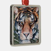 Jungle Cat - Tiger Ornament Aus Metall (Rechts)