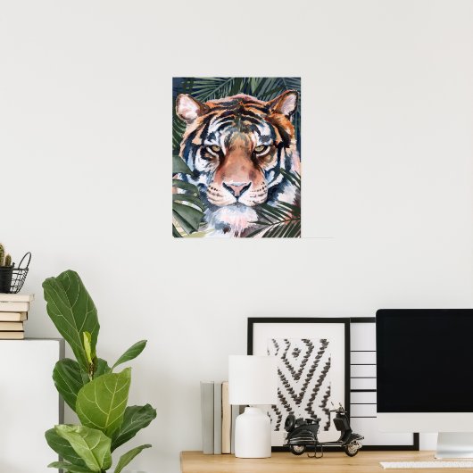 Jungle Cat - Tiger Poster (Heimbüro)