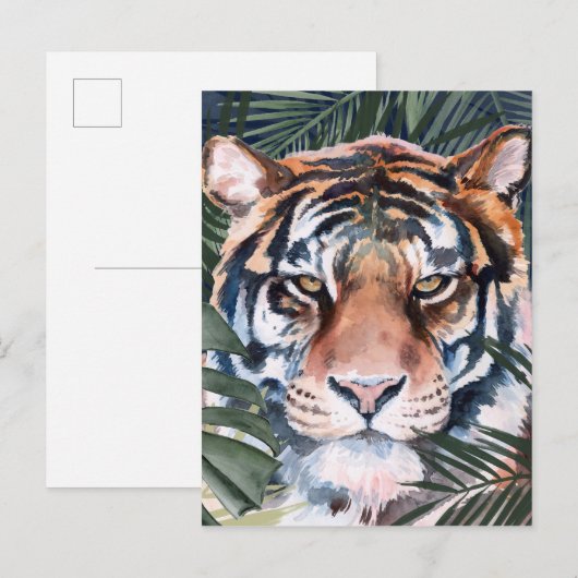Jungle Cat - Tiger Postkarte (Vorne/Hinten)