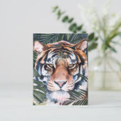 Jungle Cat - Tiger Postkarte (Stehend Vorderseite)