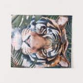 Jungle Cat - Tiger Wandteppich (Vorderseite (Horizontal))
