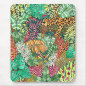 Jungle Cat Watercolor Mousepad (Vorne)