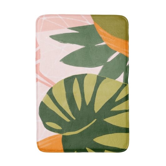 Jungle Collage I Badematte (Vorderseite Vertikal)