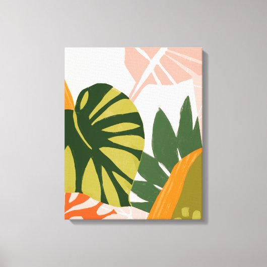 Jungle Collage I Leinwanddruck (Vorderseite)