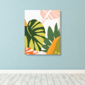Jungle Collage I Leinwanddruck (Insitu (Holzboden))
