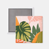 Jungle Collage I Magnet (Vorderseite/Rückseite)