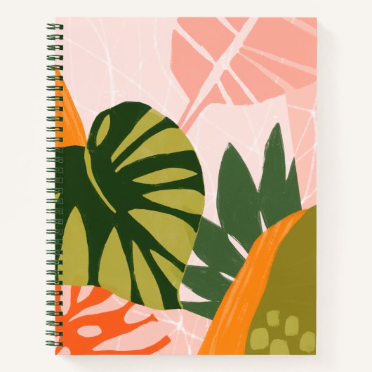 Jungle Collage I Notizblock (Vorderseite)