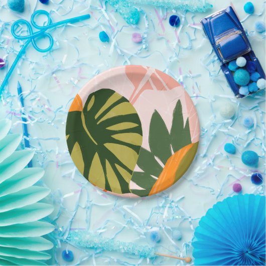 Jungle Collage I Pappteller (Party)