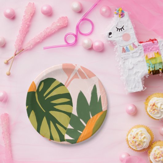 Jungle Collage I Pappteller (Party)