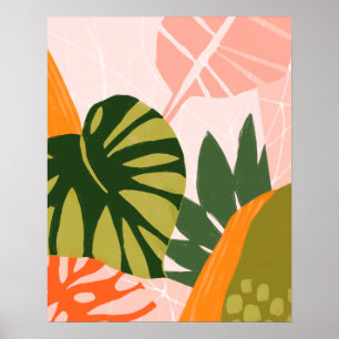 Jungle Collage I Poster