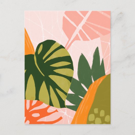 Jungle Collage I Postkarte (Vorderseite)