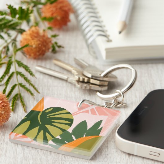 Jungle Collage I Schlüsselanhänger (Vorderseite rechts)