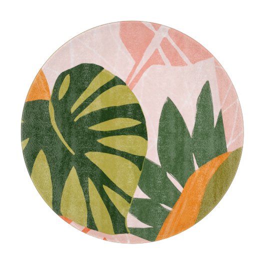 Jungle Collage I Schneidebrett (Vorderseite)