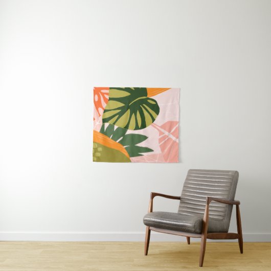 Jungle Collage I Wandteppich (Beispiel (Horizontal))