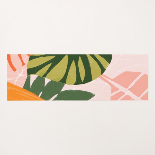 Jungle Collage I Yogamatte (Rückseite (Horizontal))