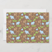 Jungle Crib Twins Einladung (Rückseite)