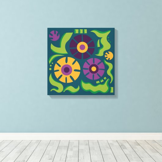 Jungle Daisy Leinwanddruck (Insitu (Holzboden))