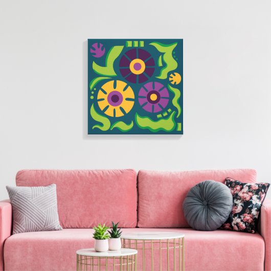 Jungle Daisy Leinwanddruck (Insitu (Wohnzimmer))