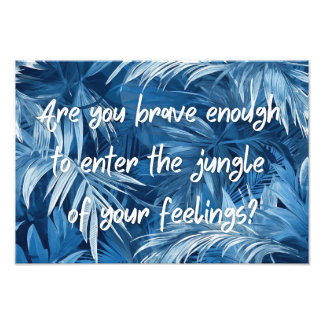 Jungle Design und motivierend Poster