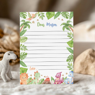 Jungle Dinosaur Time Kapsel Notiz Karte
