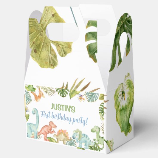 Jungle Dinosaurier Party Birthday Favor Box Geschenkschachtel (Geöffnet)
