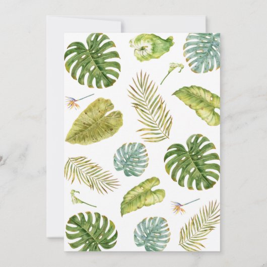 Jungle Dinosaurier Time Kapselnotiz-Karte Dankeskarte (Rückseite)