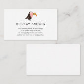 Jungle Display Babyduschkarte Begleitkarte (Vorne/Hinten)