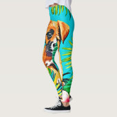 Jungle Dog Art Leggings (Links)