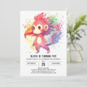 Jungle Editable Monkey Birthday Einladung (Stehend Vorderseite)