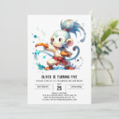 Jungle Editable Monkey Birthday Einladung (Stehend Vorderseite)