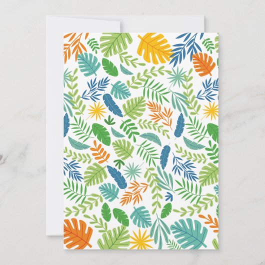 Jungle Einladung (Rückseite)