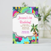 Jungle Einladung (Stehend Vorderseite)