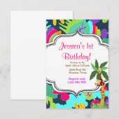 Jungle Einladung (Vorne/Hinten)