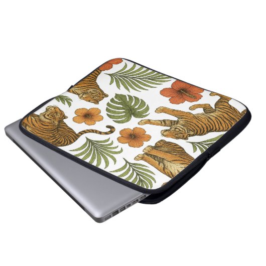 Jungle Elegance Laptopschutzhülle (Vorne Knopf)