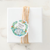 Jungle Elephant Baby Dusche Gefallen Geschenk Tag Geschenkanhänger (Beispiel)
