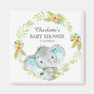 Jungle Elephant Baby Dusche Gefallen Magnet