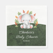 Jungle Elephant Baby Duschpapier Napkins Serviette (Vorderseite)